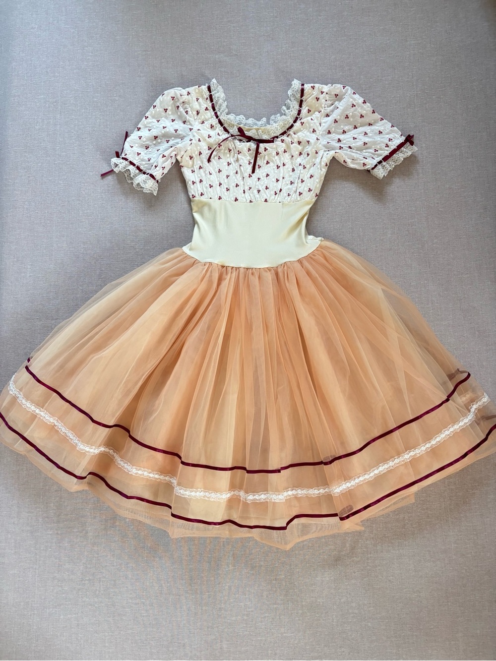 Revolution Dancewear peach tulle ballet princess fairy tutu dress